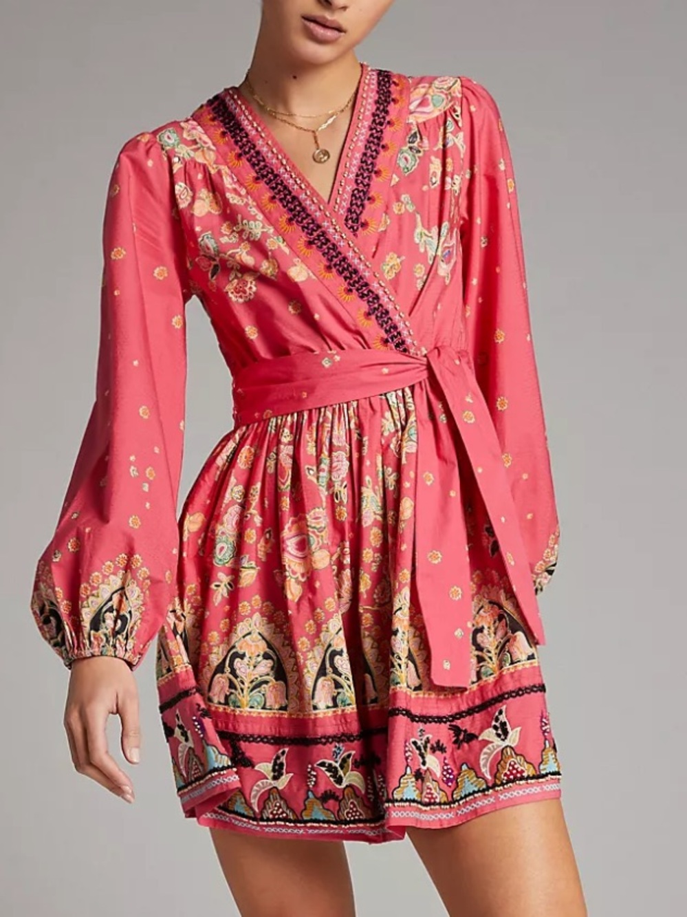 Anthropologie Raquel Embroidered Mini Dress! Size S